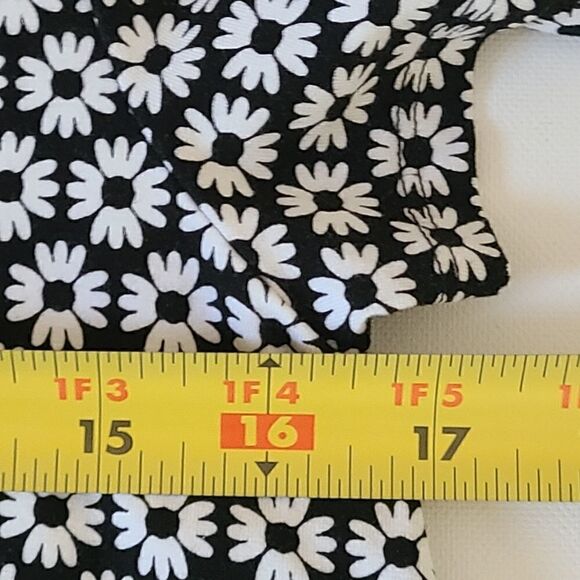 Talbots Women's Easy Care Pullover Short Sleeve Black & White Dress - Sz SP - Picture 4 of 7